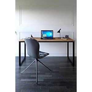 Metal Ayaklı Çalışma Masası - 160cm - Çam