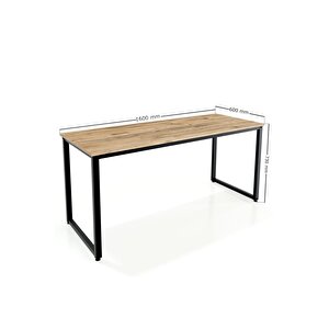 Metal Ayaklı Çalışma Masası - 160cm - Çam