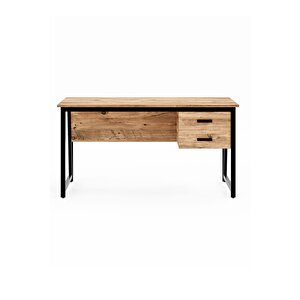 Ms2c Çalışma Masası, Ofis Masası - 2 Çekmeceli - 140cm - Çam