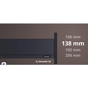 Flowbox 138/18 Frenli Antrasit 500mm