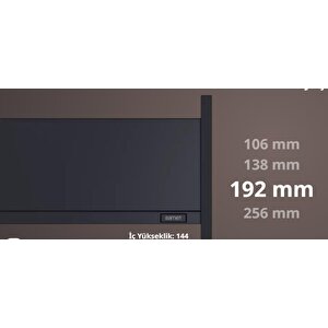 Flowbox 192/18 Frenli Antrasit 500mm