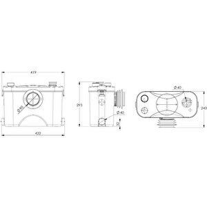Smac700 Br Wc+3 Ünite Fos. Tah. Cihazı- Öğütücü Bıçaklı