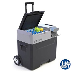 Px50 12/24/220volt 50litre Kompresörlü Tekerlekli Outdoor Oto Buzdolabı (akü Dahil Değildir)
