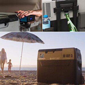 Acopower Px40 12/24/220volt 40litre Kompresörlü Tekerlekli Outdoor Oto Buzdolabı (akü Dahil Değildir)