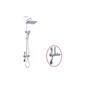 Piano Bataryalı Duş Seti Krom Dp.100