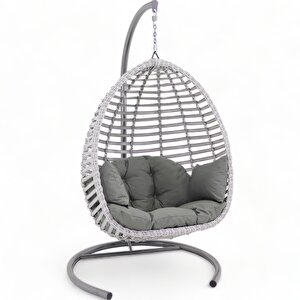 Monalin Home Garden Sofya Classic Rattan El Örgüsü Bahçe & Balkon & Teras Salıncağı