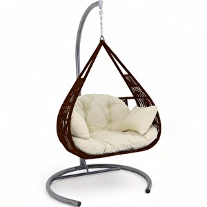 Monalin Home Garden Rattan Cross El Örgüsü Bahçe & Balkon & Teras Salıncağı