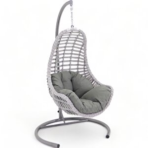 Monalin Home Garden Roma Rattan El Örgüsü Balkon Teras Bahçe Salıncağı