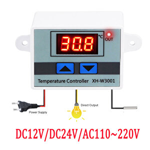 Dijital Sıcaklık Kontrol Termostatı 12v