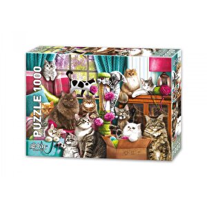 Kedi Evi 1000 Parça Puzzle