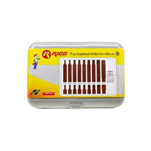 Nalburkent Rico Manyetik Kaplamalı Delikli Torx Bits Set 19 Parça Kk0003