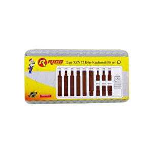 Nalburkent Rico Manyetik Köşe Kaplamalı Torx Bit Set 13 Parça Kk0004