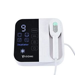 Yasomi Depilatör Optimal Teknoloji Sınırsız Atım Safir Buz Soğutma Sistem 9kademeli Epilasyon Cihazı