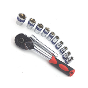 Nalburkent Dekecr-v Lokma Takımı 1/2" Cırcırlı 12 Parça Crv G-10052