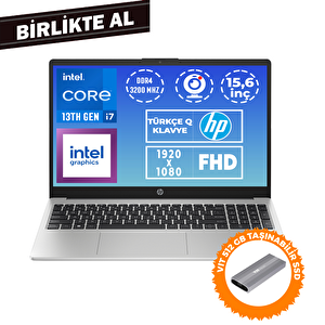Hp 250 G10 I7-1355u 16gb 512gb Ssd 15.6" Fhd Freedos + Vit 512 Gb Ssd 9g2g8et 026
