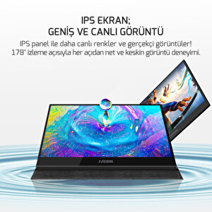 Ezcool Lite E15t 15.6 Inç 60hz Fhd Portable Taşınabilir Dokunmatik Monitör
