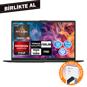 Vivobook Go 15 Ryzen 5 7520u 16gb 1tb Ssd 15.6" W11p + Microsoft Office E1504fa-nj1465 043