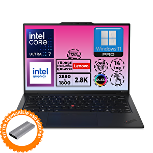 Thinkpad X1 Carbon G12 U7 155u 32gb 4tb Ssd 14'' 2.8k W11p Dokunmatik+ 1tb Ssd 21kc006btx 006