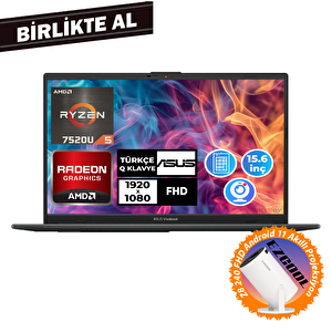 Vivobook Go 15 Ryzen 5 7520u 16gb 1tb Ssd 15.6" W11p + Projeksiyon E1504fa-nj1465 042