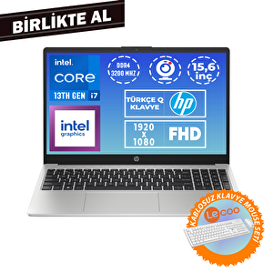 Hp 250 G10 I7-1355u 32gb 1tb Ssd 15.6" Fhd W11p + Kablosuz Klavye Mouse 9g2g8et 047