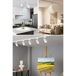 Hl-3304b 30 Watt Beyaz Kasa Cob Led Ray Spot Lamba Led Işık Natürel