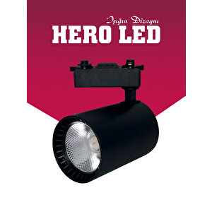 Hl-3304s 30 Watt Siyah Kasa Cob Led Ray Spot Lamba Led Işık Gün Işığı