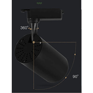 Hl-3304s 30 Watt Siyah Kasa Cob Led Ray Spot Lamba Led Işık