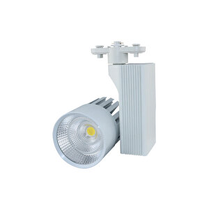 Hl-3306b 40 Watt Beyaz Kasa Cob Led Ray Spot Lamba Led Işık Gün Işığı