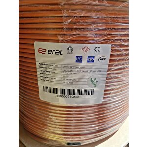 Erat Dmp1er2552ihbuu325 Cat6 U/utp 23awg 250 Mhz Hffr 500 Metre Full Bakır Cat6 Kablo Turuncu