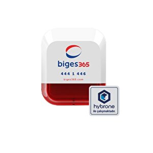 Biges365 Bgs365-wosr-xl Iot Kablosuz Dış Ortam Siren Hybrone Ile Çalışır