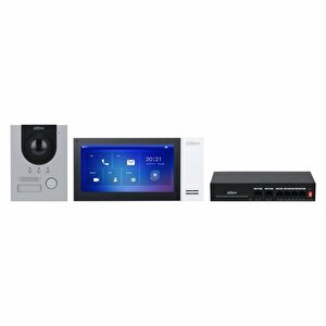 Ktp01-s2(s) 7"inç Ekran 2mp Ip Villa Kiti İç Ve Dış Ünite cat6 Kablo İle Çalışır