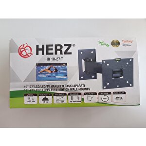 Herz Hr-10"- 27" Lcd/led/tv Tek Kollu Kilitli Hareketli Duvar Askı Aparatı