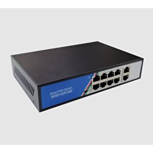 S8m2 8 Port Poe + 2 Port Uplink Poe Switch