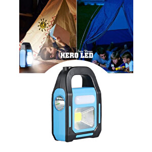 Hl-5505 3 Watt Şarj Edilebilir Güneş Enerjili Solar El Feneri 3 Modlu Kamp Lambası