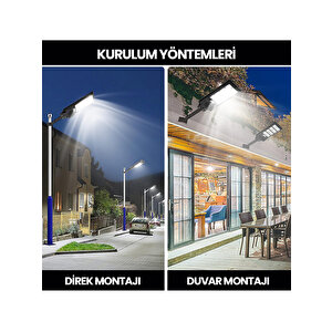 Hl-5153 200 Watt Kumandalı Güneş Enerjili Solar Sokak Armatürü – Beyaz Işık