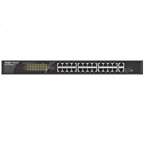 Reyee Rg-es126s-lp 24 Port Poe 1 Port Gb Rj-45 1 Port Gb Sfp Racmount Poe Switch 180w