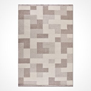 Chester Kahve Ekru Bukle Halı Cd03k - 100x200 100x200 cm