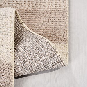Chester Kahve Ekru Bukle Halı Cd03k - 100x200