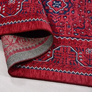 Sahra Bordo Etnik Desen Halı Sn04 - 100x200 100x200 cm