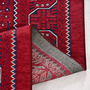 Sahra Bordo Etnik Desen Halı Sn04 - 100x200