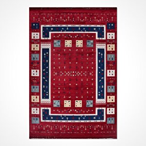 Sahra Bordo Etnik Desen Halı Sn01 - 200x290 200x290 cm