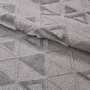 Zara Gri Geometrik Halı Zt01 - 100x200 100x200 cm