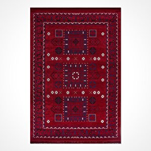 Sahra Bordo Etnik Desen Halı Sn03 - 80x300 80x300 cm