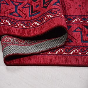 Sahra Bordo Etnik Desen Halı Sn03 - 80x300 80x300 cm