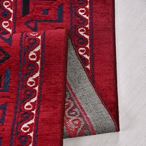 Sahra Bordo Etnik Desen Halı Sn03 - 80x300