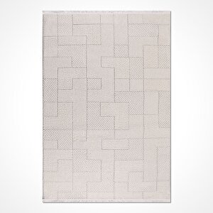 Chester Ekru Bukle Halı Cd02k - 100x200
