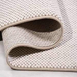 Cunda Beyaz Bukle Halı Ce003 - 80x300 80x300 cm