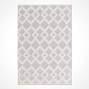 Peri Beyaz Sisal Dokuma Kolay Temizlenebilir Halı Pl03 - 100x300 100x300 cm