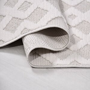 Peri Beyaz Sisal Dokuma Kolay Temizlenebilir Halı Pl03 - 100x300 100x300 cm