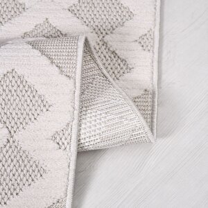 Peri Beyaz Sisal Dokuma Kolay Temizlenebilir Halı Pl03 - 100x300
